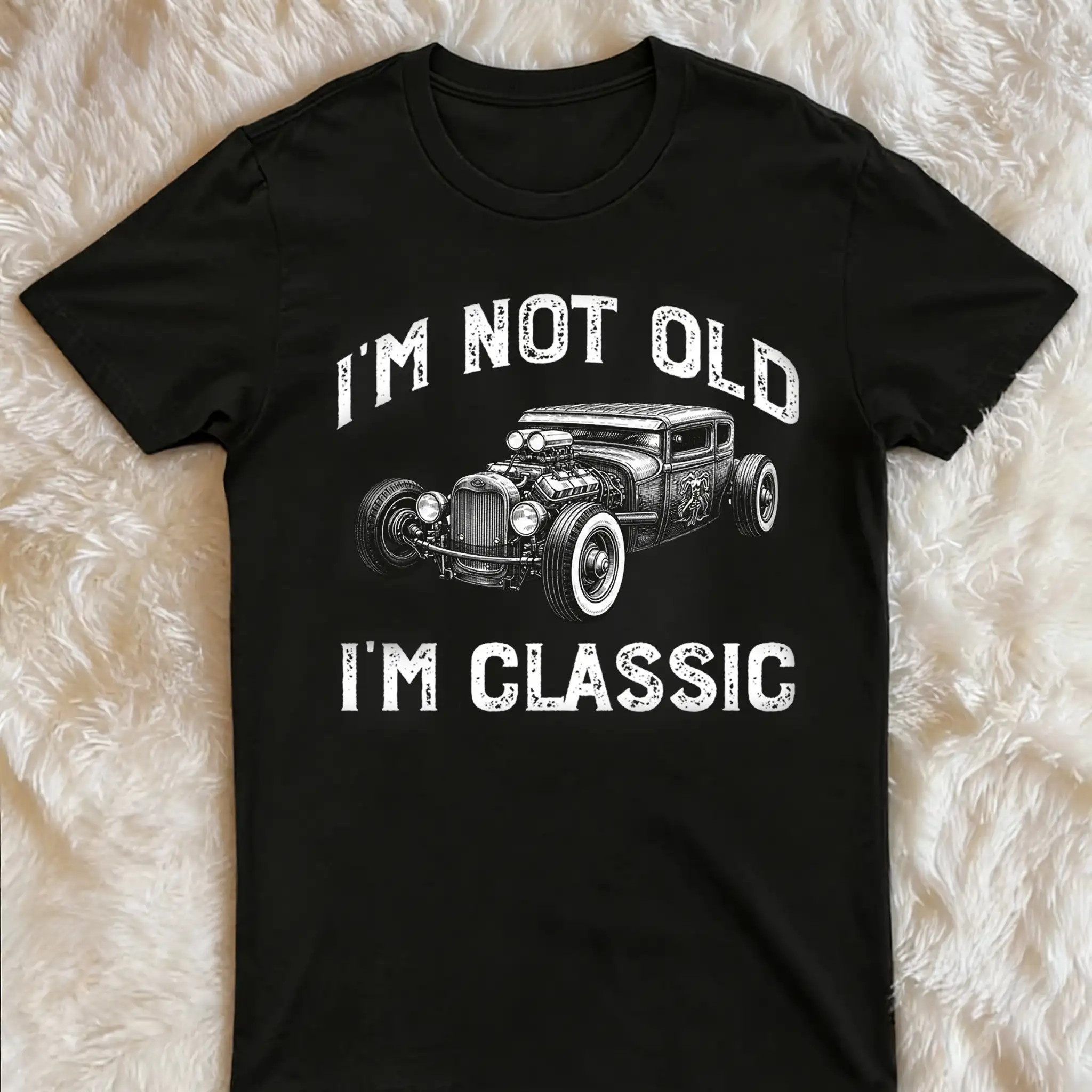 I'm Not Old I'm Classic Tee With Vintage Car Art, Personalized Funny Creative Gift For Him - Image 2