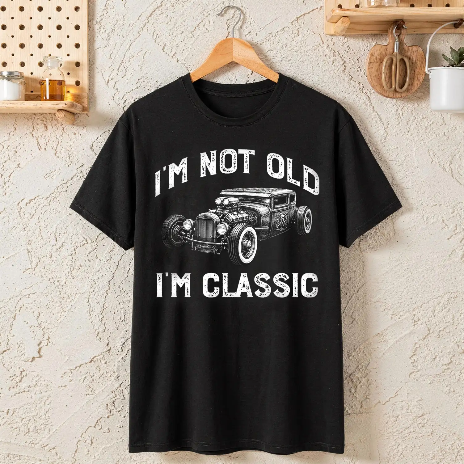 I'm Not Old I'm Classic Tee With Vintage Car Art, Personalized Funny Creative Gift For Him - Image 3
