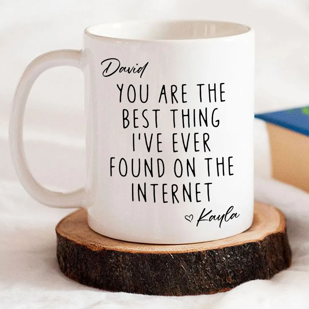 Personalized Ceramic Mug with Favorite Internet Find Quote, Unique Gift for Partner - Image 3