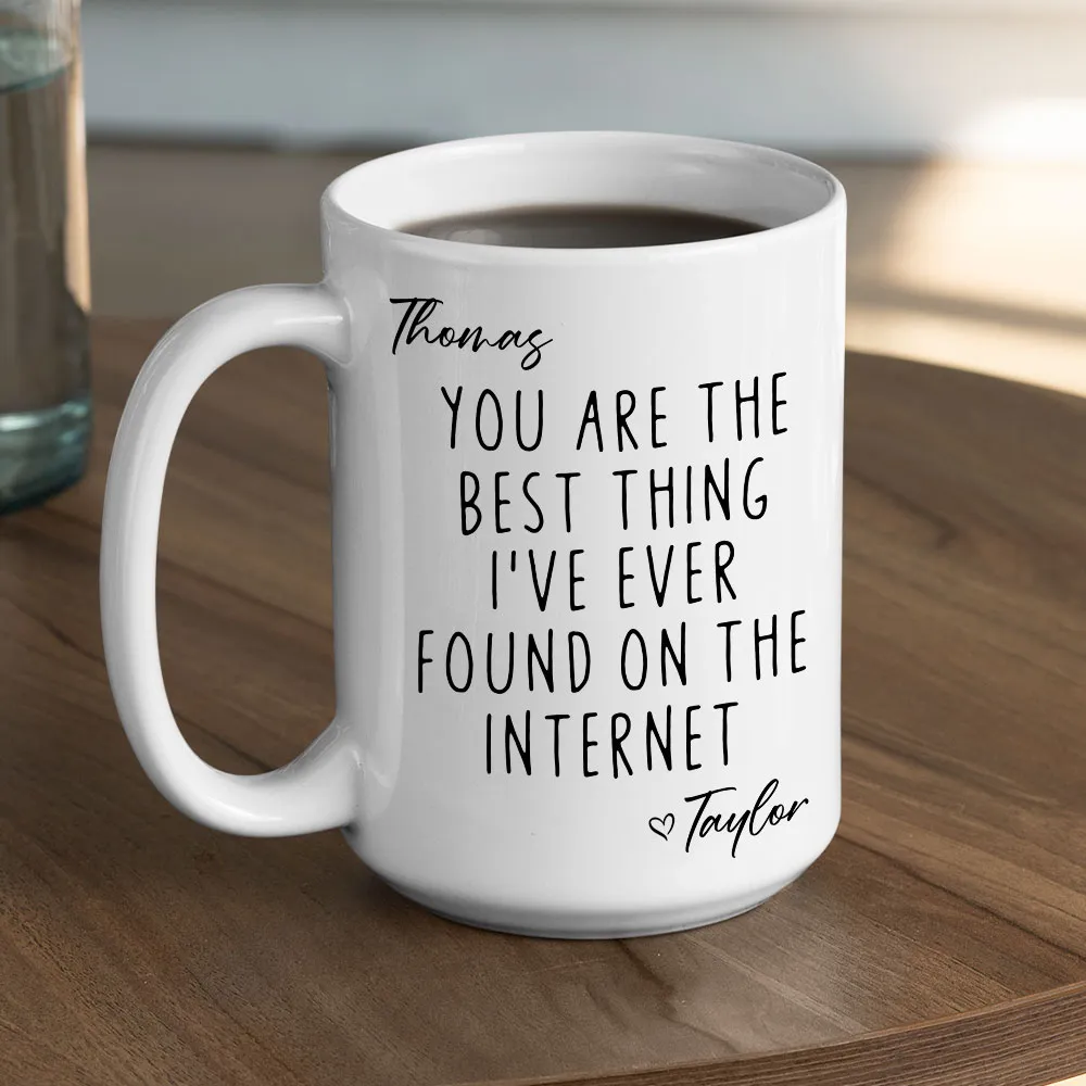 Personalized Ceramic Mug with Favorite Internet Find Quote, Unique Gift for Partner - Image 6