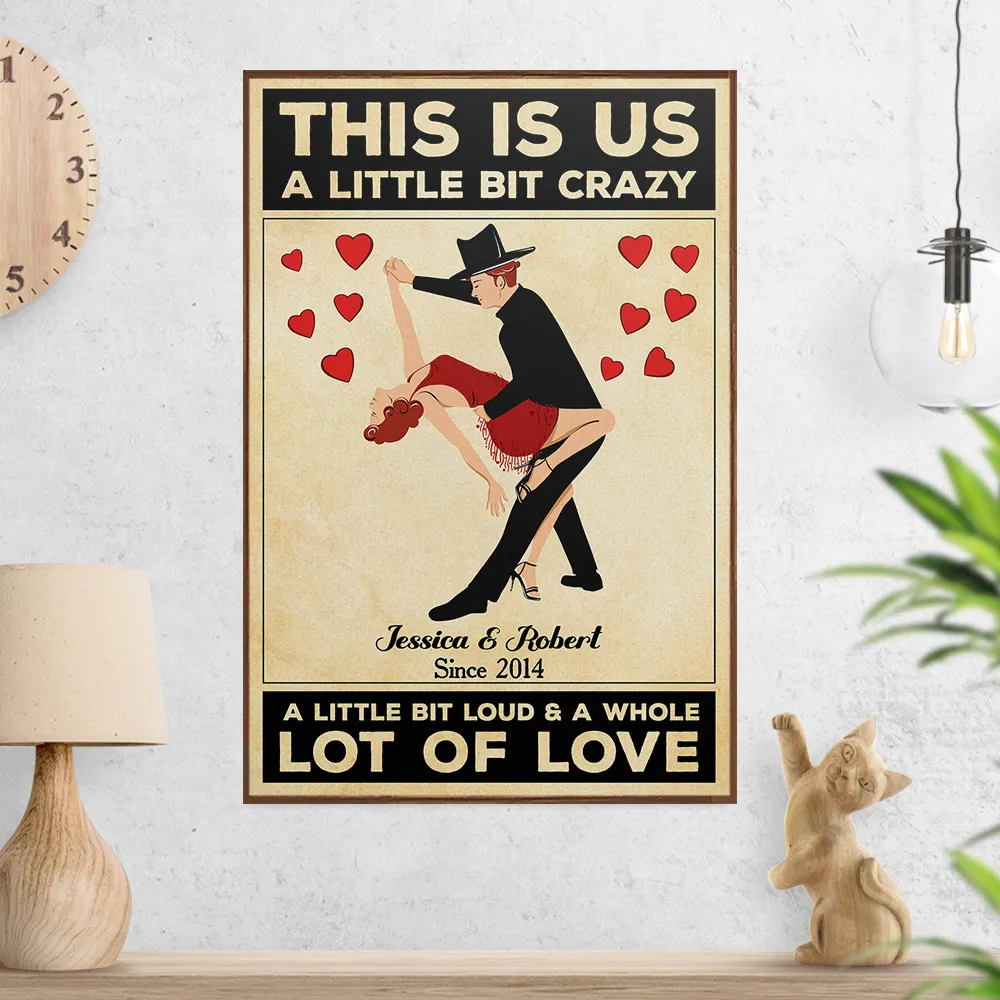 Personalized Poster, This Is Us Vintage Dancing Couple Wall Art, Unique Gift For Couple - Image 2