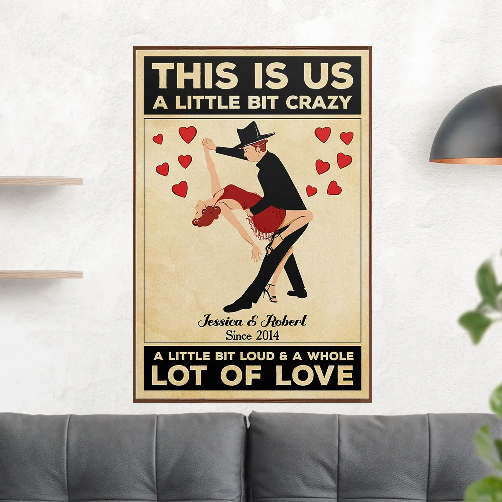 Personalized Poster, This Is Us Vintage Dancing Couple Wall Art, Unique Gift For Couple - Image 3