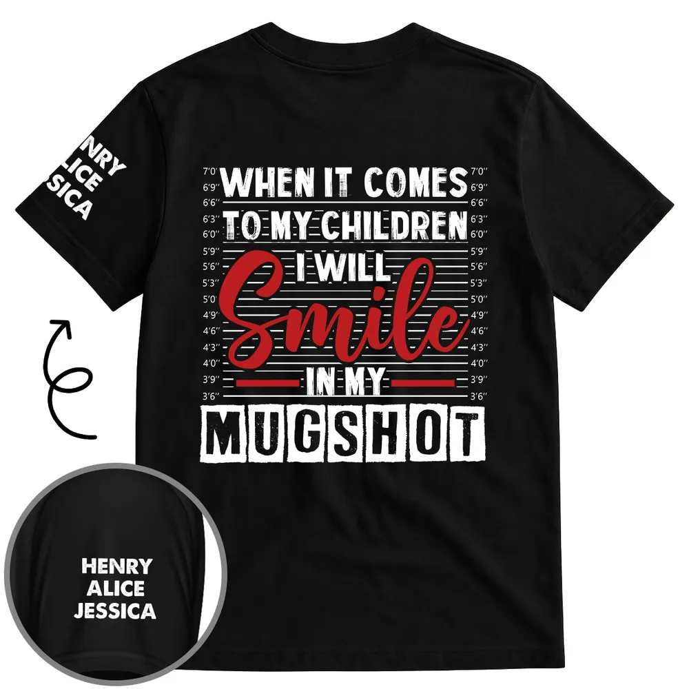 Dual Print Classic Tee With Bold Children Quote, Unique Creative Gift for Mom or Dad - Image 2