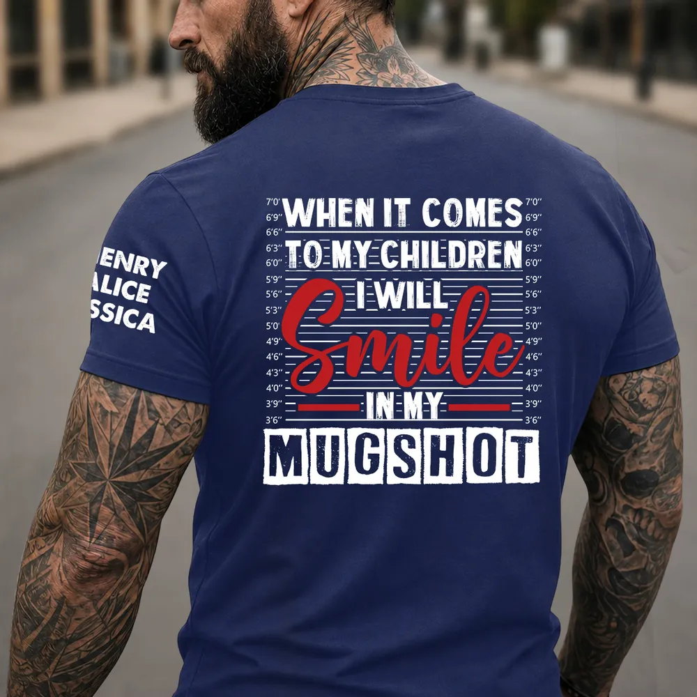 Dual Print Classic Tee With Bold Children Quote, Unique Creative Gift for Mom or Dad - Image 3