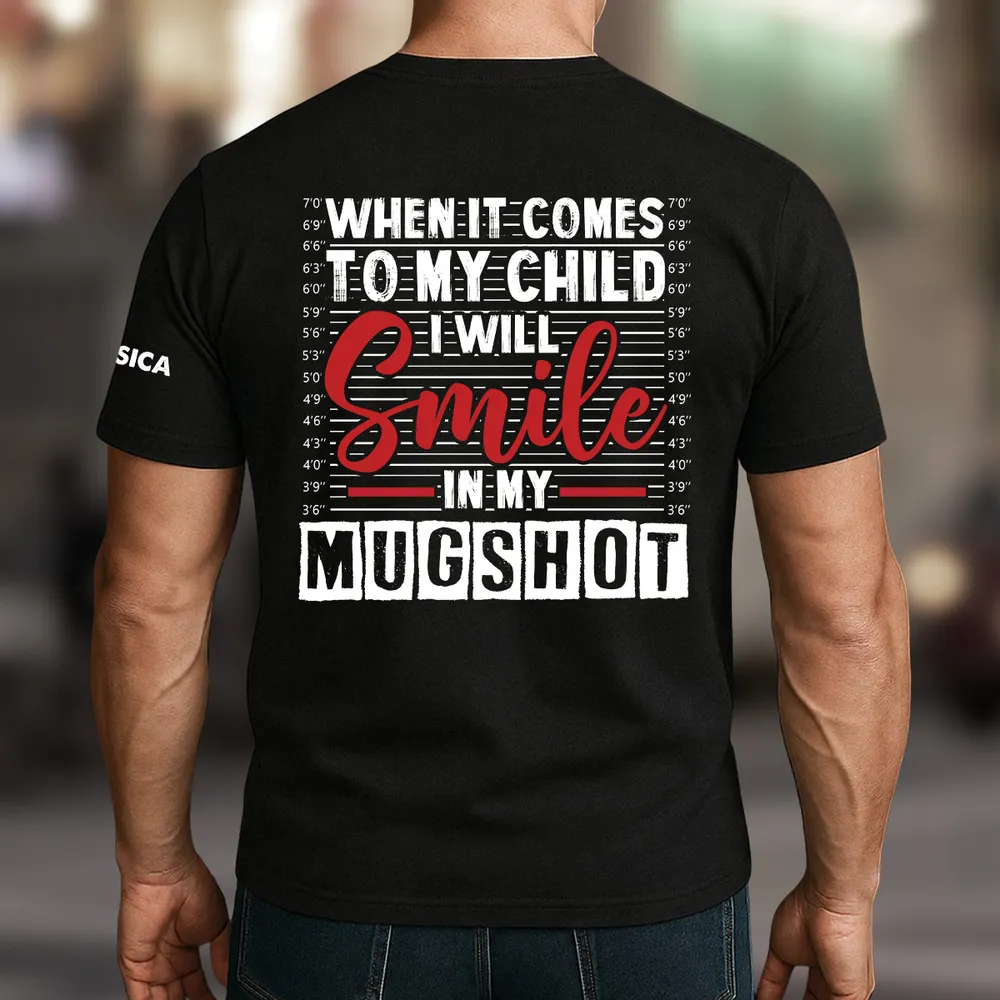 Dual Print Classic Tee With Bold Children Quote, Unique Creative Gift for Mom or Dad - Image 4