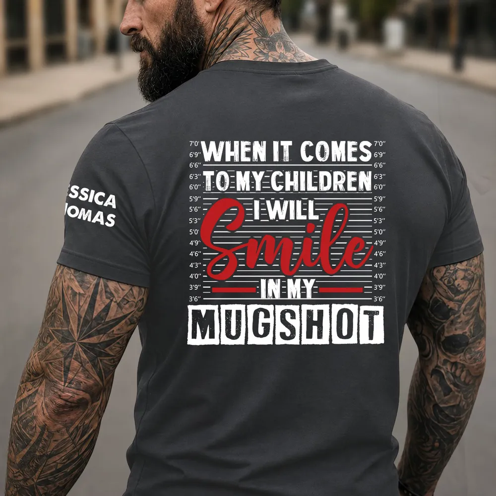 Dual Print Classic Tee With Bold Children Quote, Unique Creative Gift for Mom or Dad - Image 6