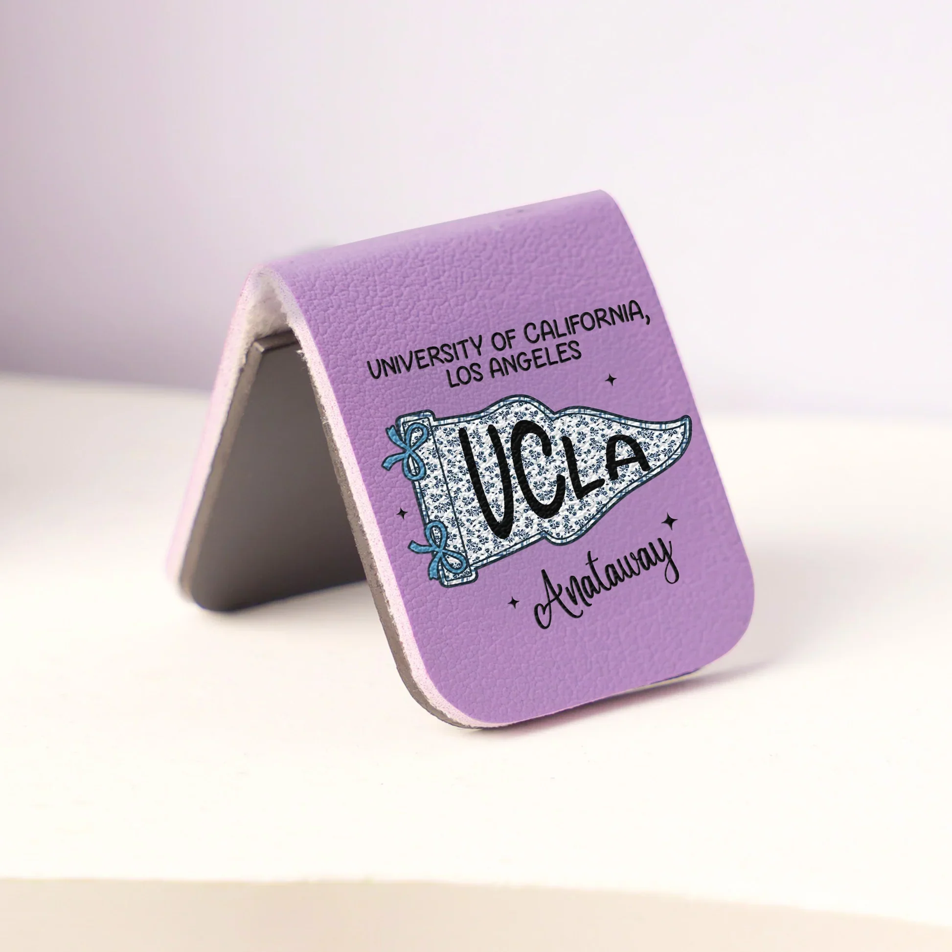 Personalized Leather Magnetic Bookmark, Custom School Pennant Design, Unique Gift for Students & Readers - Image 3