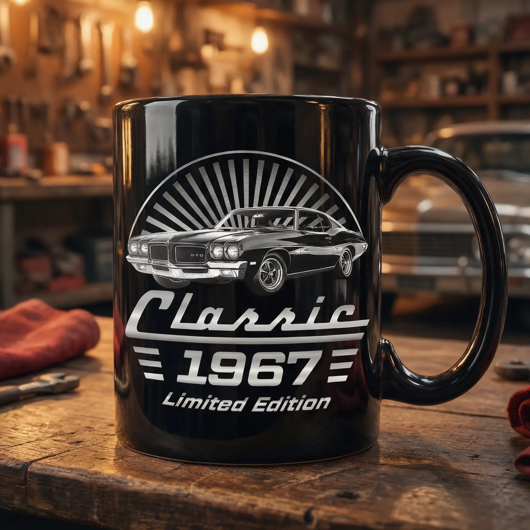 Personalized Classic Car Mug, Creative Gift for Car Enthusiasts & Cozy Coffee Time