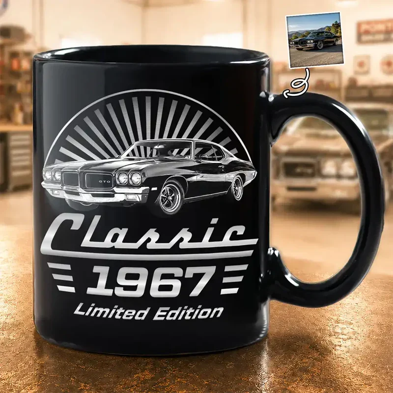 Personalized Classic Car Mug, Creative Gift for Car Enthusiasts & Cozy Coffee Time - Image 2