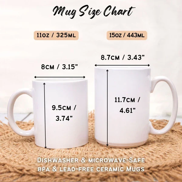 Personalized Ceramic Mug, Pinky Promise Bestie Illustration, Unique Creative Gift for Best Friend - Image 5