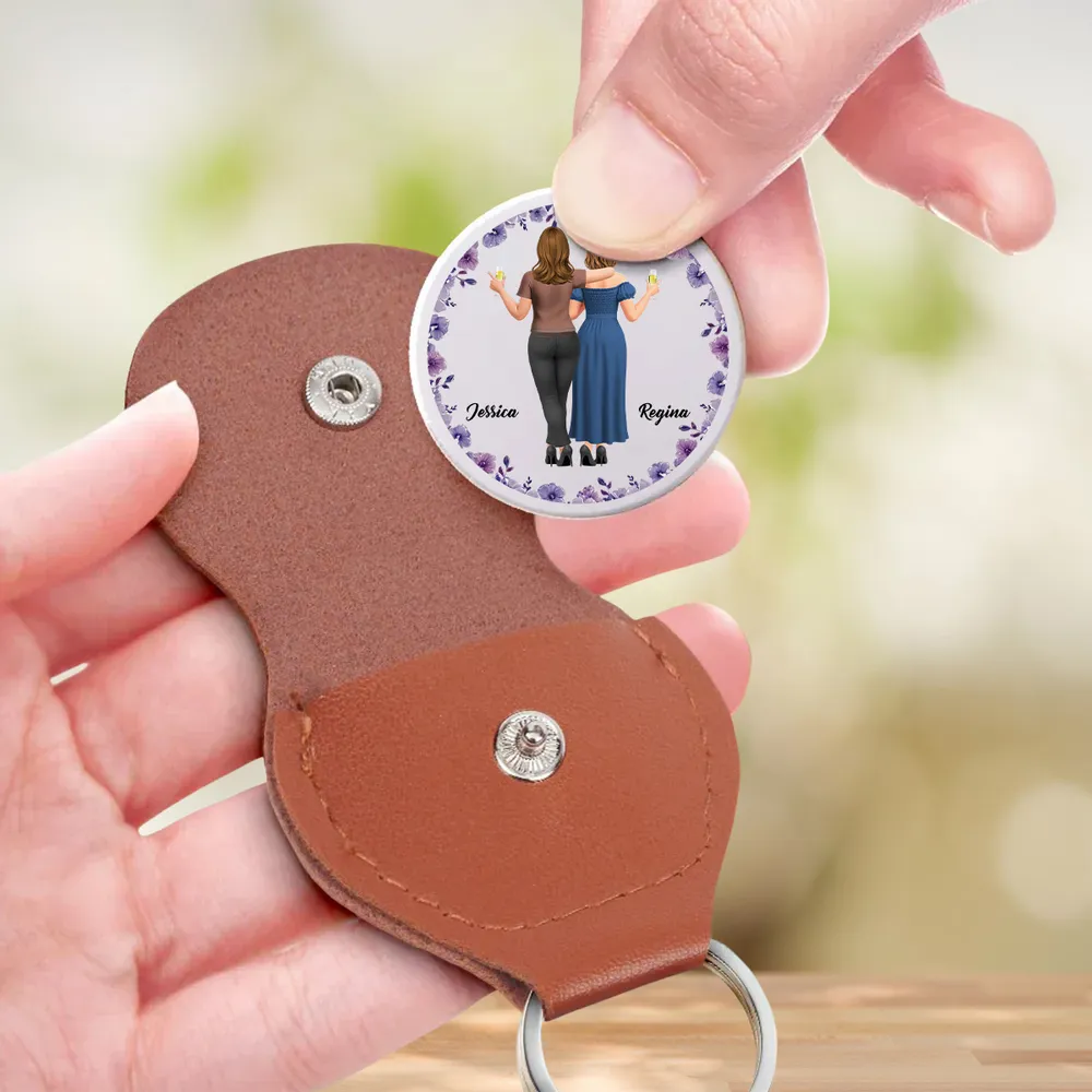 Personalized Pocket Hug, Sister Of My Soul Keepsake, Unique Gift For Best Friend With Purple Florals - Image 5
