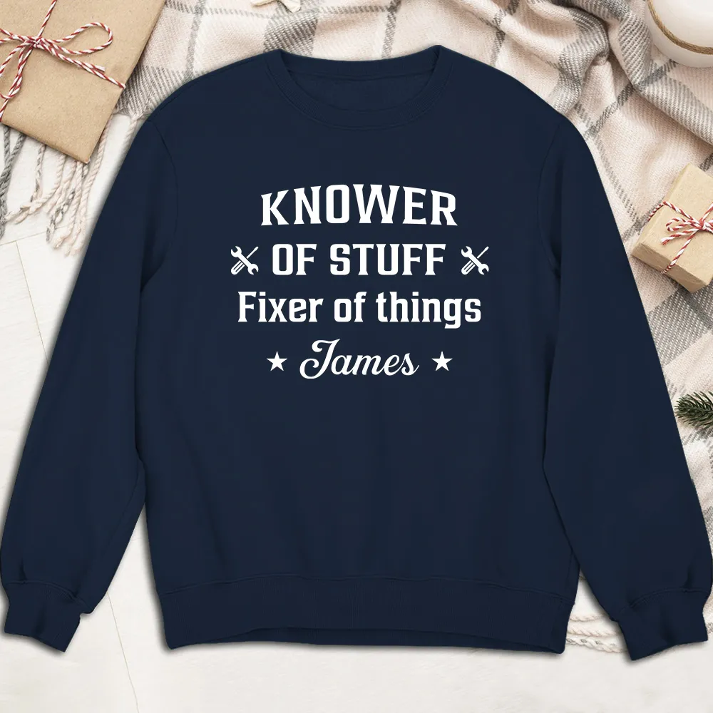 Custom Classic Tee With Tool Icons And Funny Fixer Quote, Creative Gift For Everyday Wear - Image 6