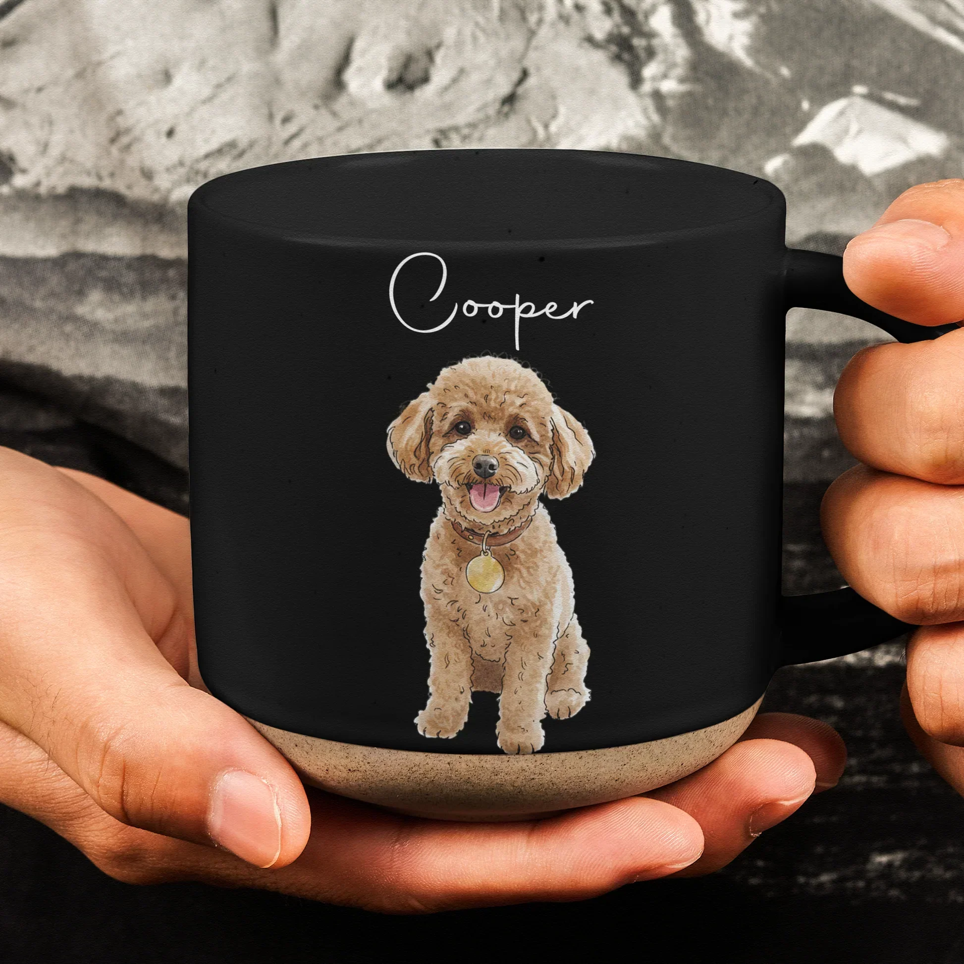 Personalized Pottery Mug With Watercolor Pet Portraits, Unique Creative Gift For Pet Lovers - Image 3