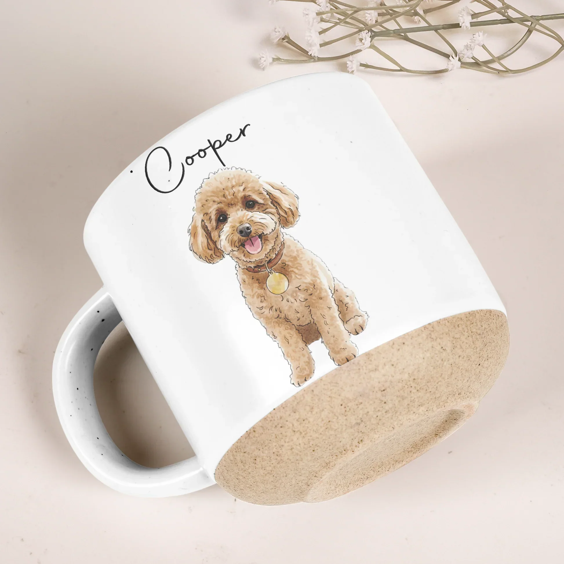 Personalized Pottery Mug With Watercolor Pet Portraits, Unique Creative Gift For Pet Lovers - Image 5