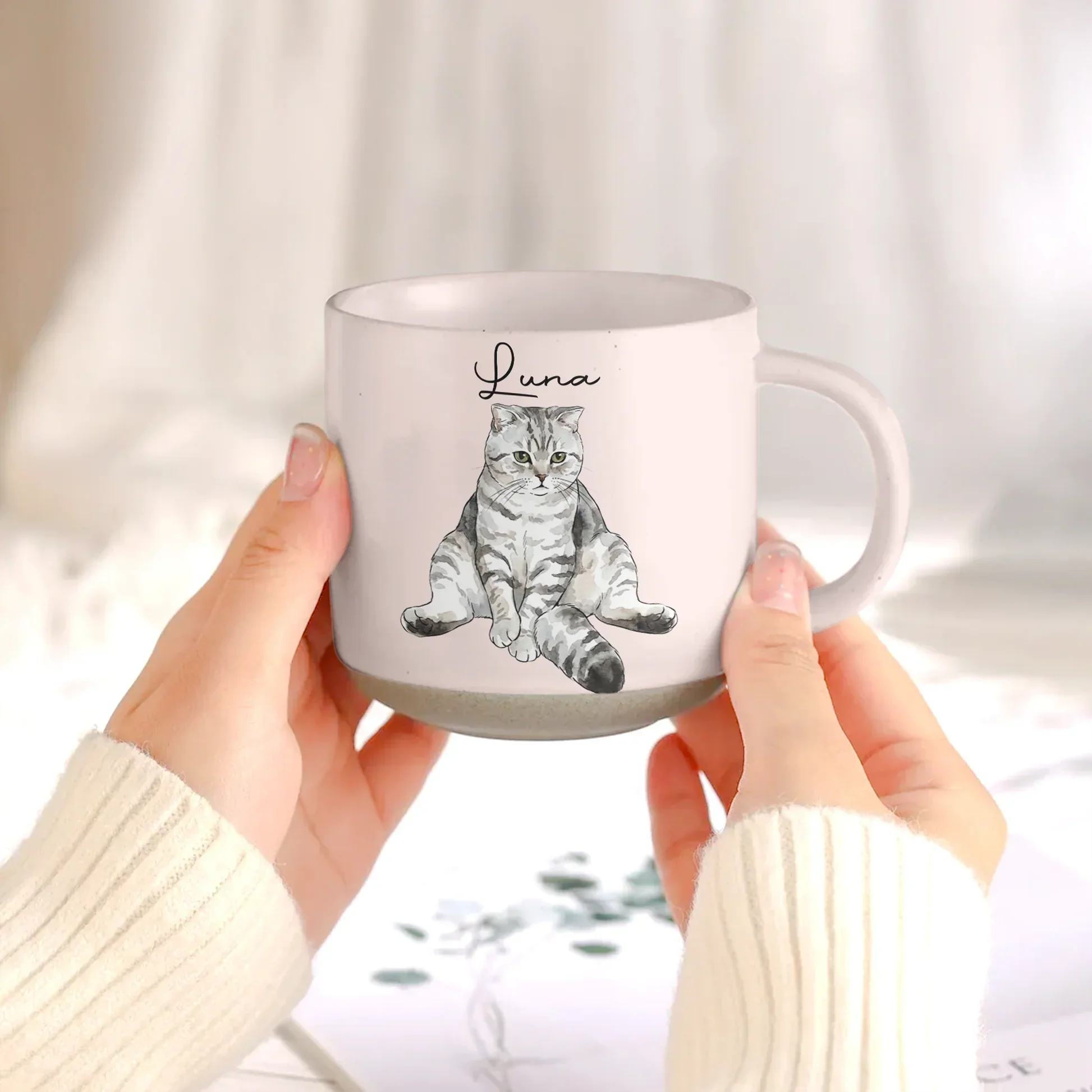 Personalized Pottery Mug With Watercolor Pet Portraits, Unique Creative Gift For Pet Lovers - Image 6