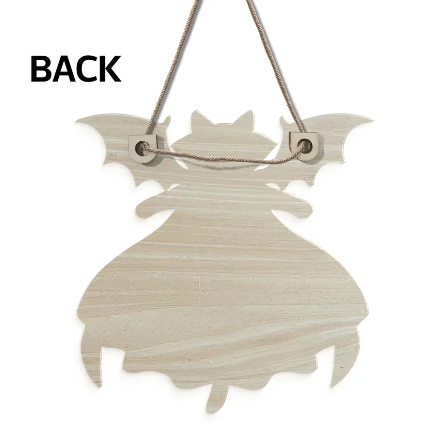 Personalized Cat Vampire Wooden Sign, Pumpkin Front Door Decor, Unique Gift for Cat Lovers - Image 5