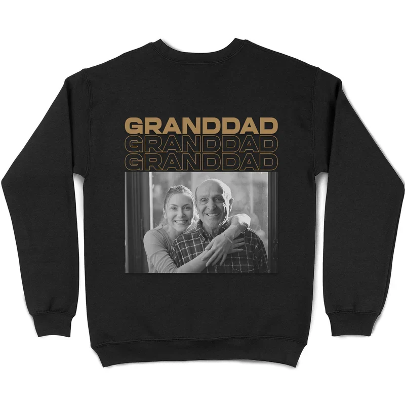 Personalized Classic Tee With Dad Playing With Kids Photo Collage, Unique Gift For Father - Image 5
