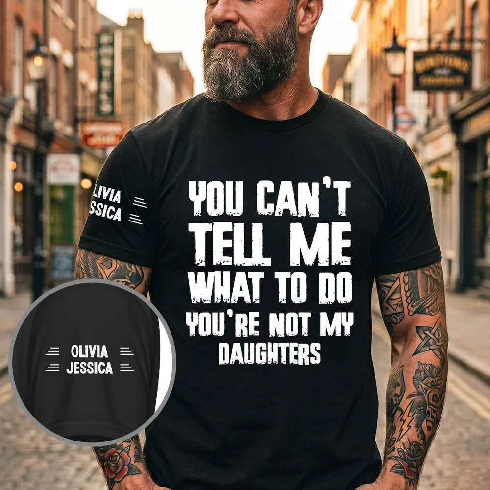 Personalized Dual Print Classic Tee, Bold Granddaughter Quote Shirt, Unique Creative Gift for Grandparents - Image 2