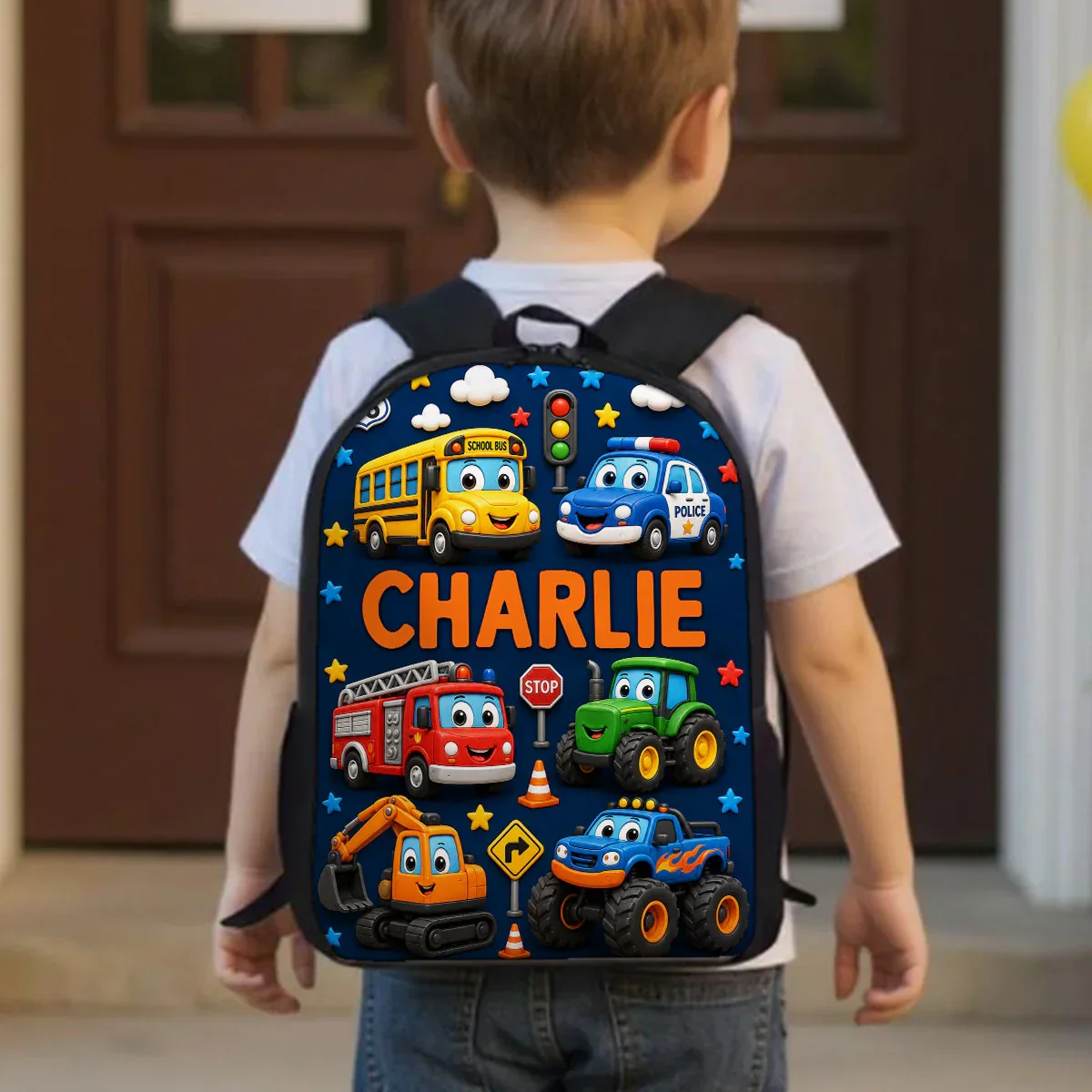 Personalized Kids School Backpack, Cute Animal Prints, Creative Gift For Bright School Mornings - Image 5