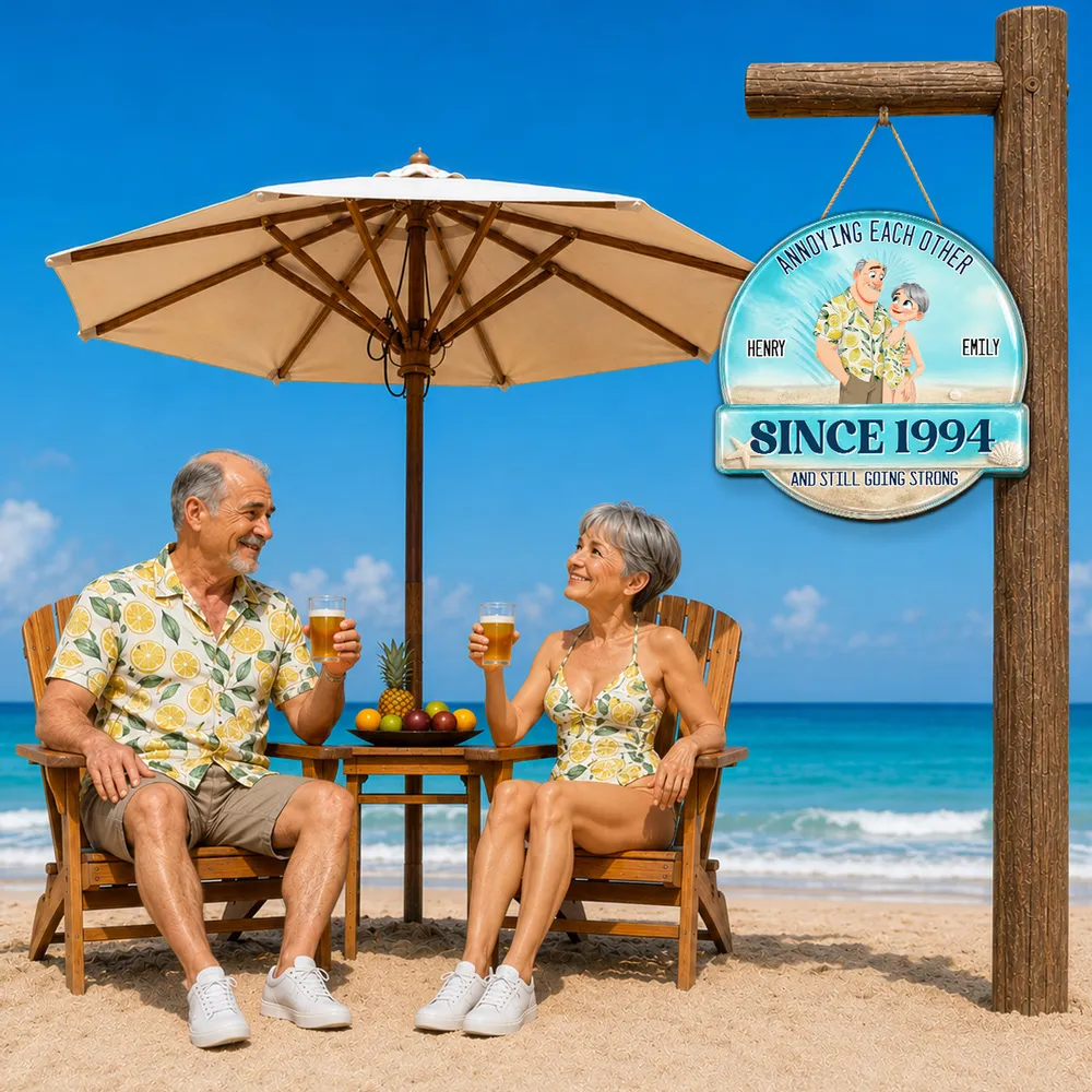 Personalized Wooden Sign, Beach Couple Standing Design, Unique Creative Gift for Couples - Image 7