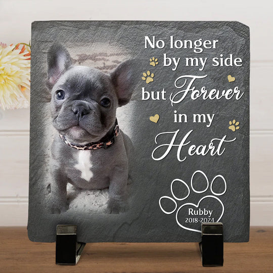 Personalized Dog Memorial Square Stone, Custom Missing You Quote, Unique Sympathy Gift for Pet Owners - Image 5
