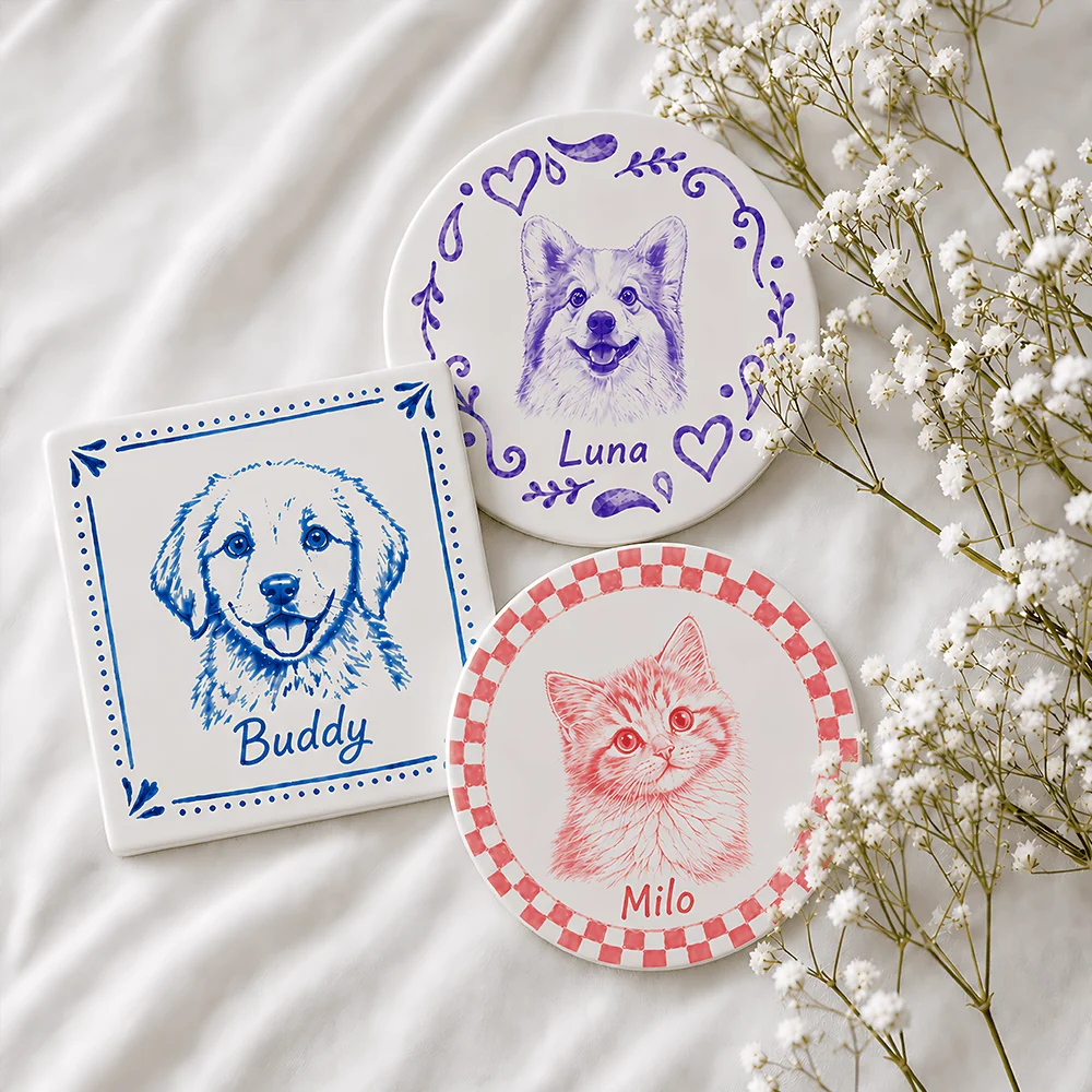 Personalized Ceramic Fridge Magnet, Custom Pet Portrait From Photo, Creative Gift for Pet Owners - Image 3