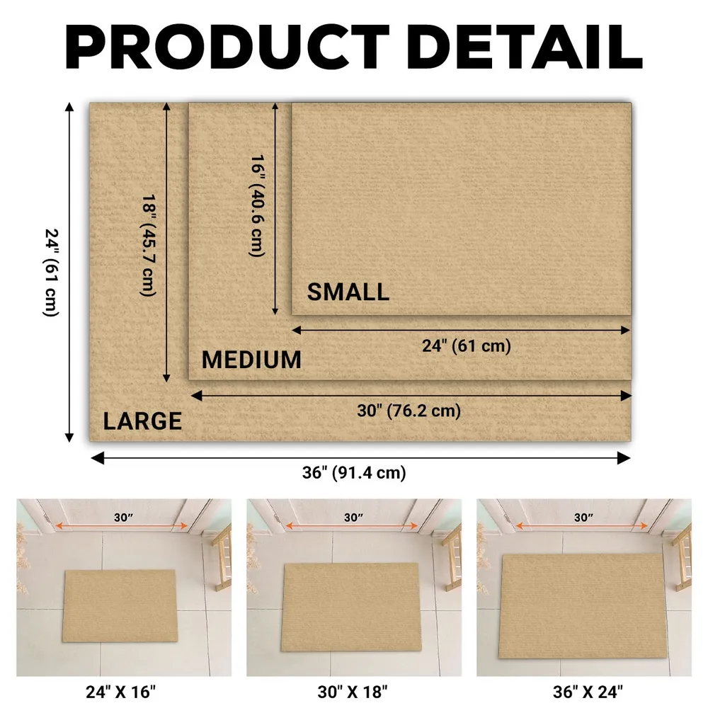 Personalized Standard Doormat, Backyard Oasis Design for Patio Entryway, Unique Housewarming Gift - Image 4