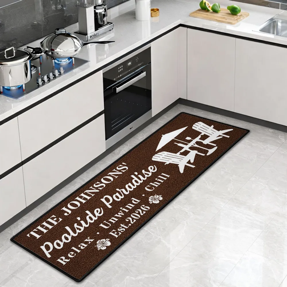 Personalized Standard Doormat with Relax Unwind Chill Patio Design, Creative Gift for Outdoor Entryway - Image 8