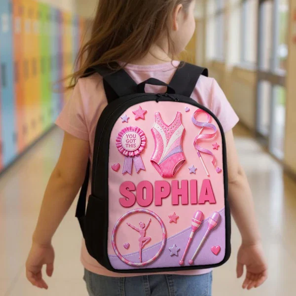 Kids School Backpack, Personalized Sports Design for Classroom Days, Unique Gift for Son or Daughter - Image 5