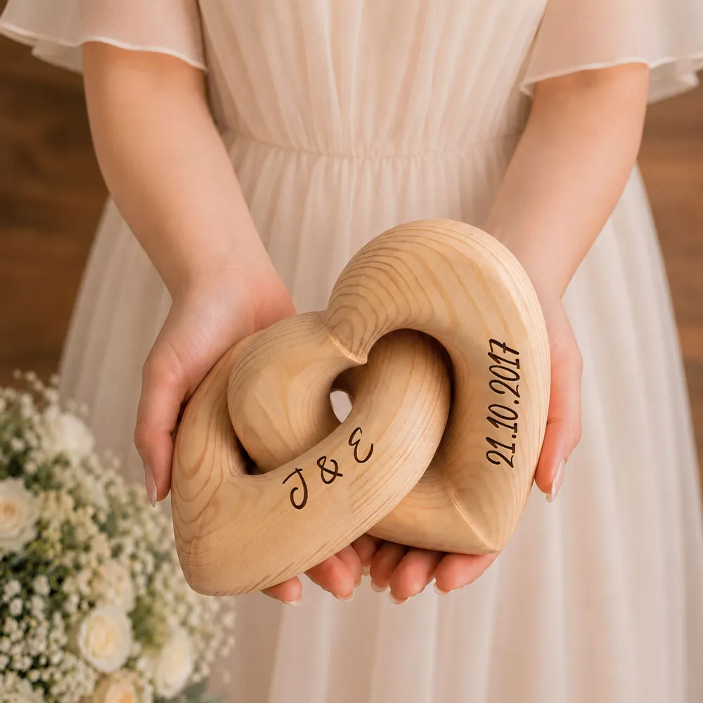 Personalized Engraved Infinity Heart Sculpture, Candlelit Table Decor, Unique Gift for Couple - Image 2