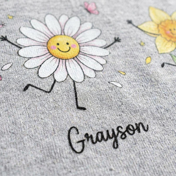 Personalized Grandma's Garden Classic Tee, Cute Flower Doodle Unique Gift for Grandma - Image 5