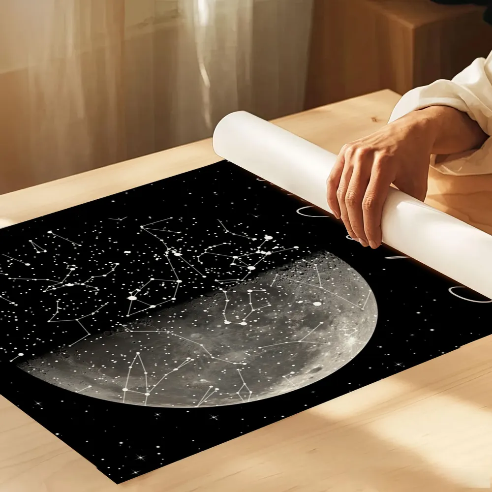 Personalized Moon Phase & Star Map Poster, Unique Gift for Couple, Custom Night Sky Wall Art - Image 6