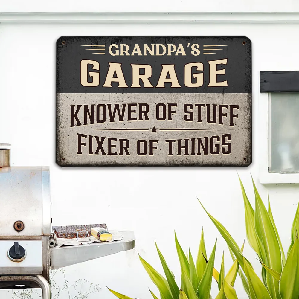 Custom Iron Sign For Garage Or Workshop, Fixer Of Things Quote, Unique Gift For A Handyman - Image 5