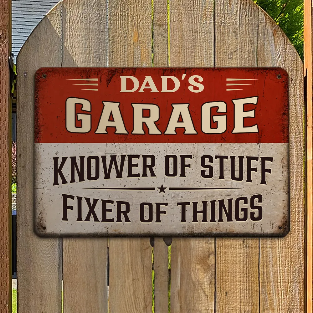 Custom Iron Sign For Garage Or Workshop, Fixer Of Things Quote, Unique Gift For A Handyman - Image 7