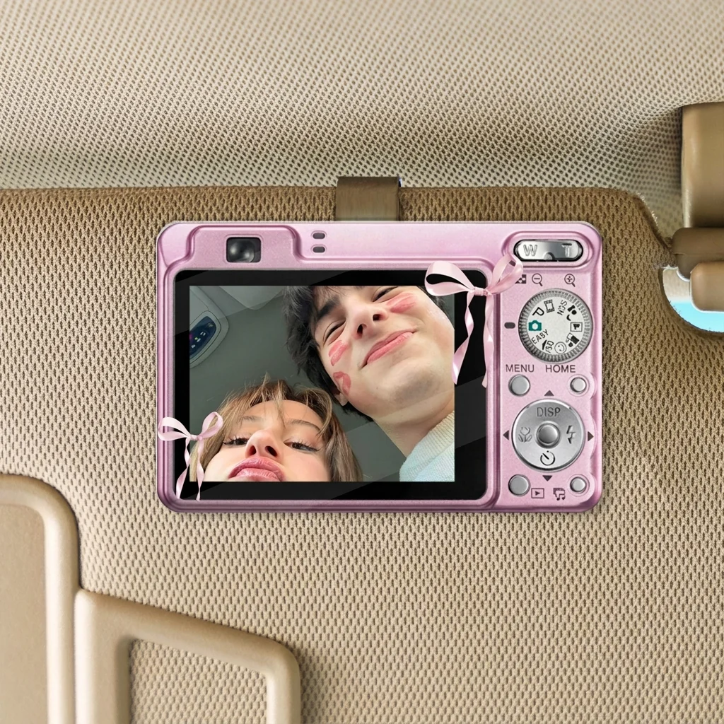 Custom Blue Acrylic Car Visor Clip with Couple Photo & Text Me When You Get Home, Unique Gift for Partner - Image 2