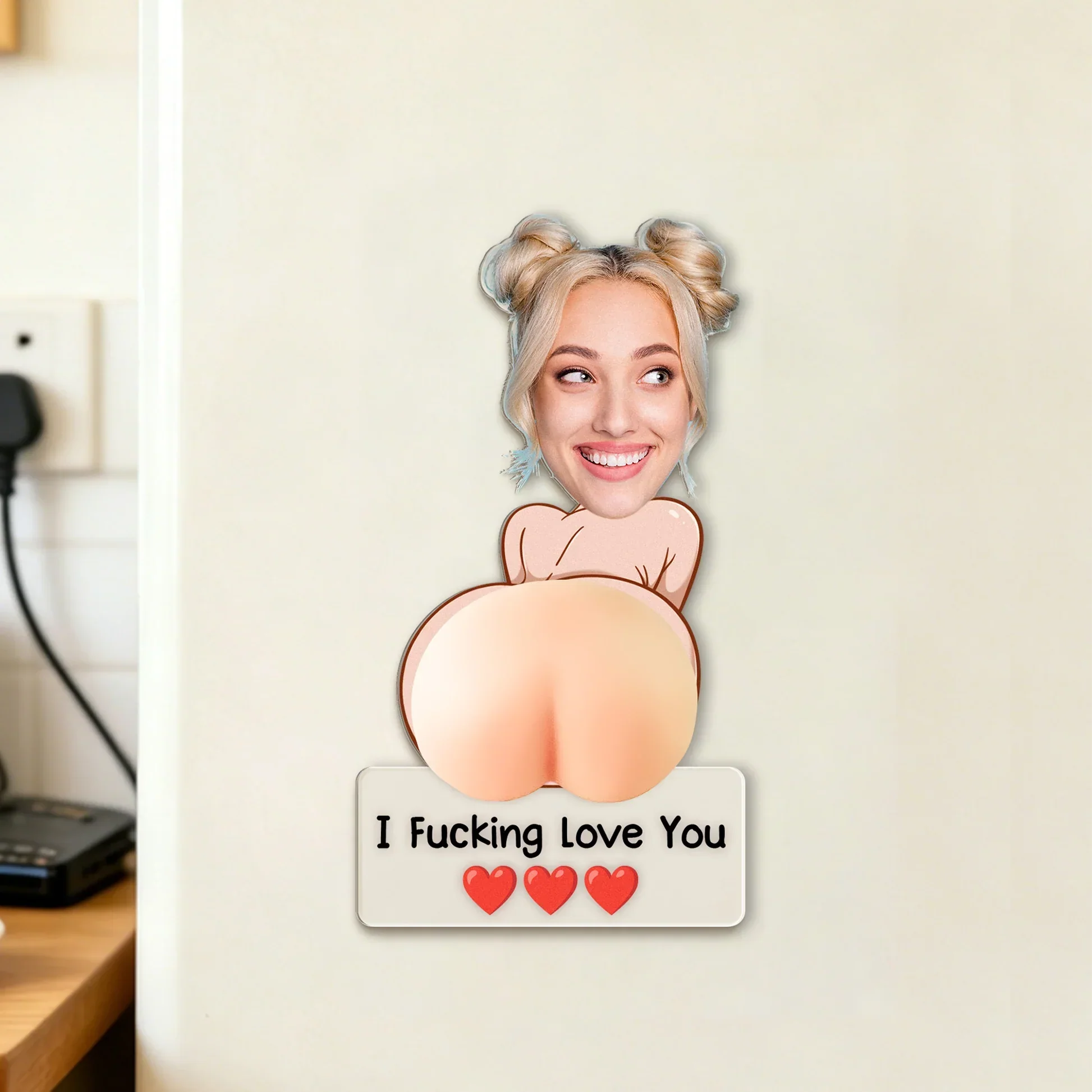 Funny Personalized Silicone Acrylic Magnet With Custom Face, Cheeky Unique Gift For Him - Image 6