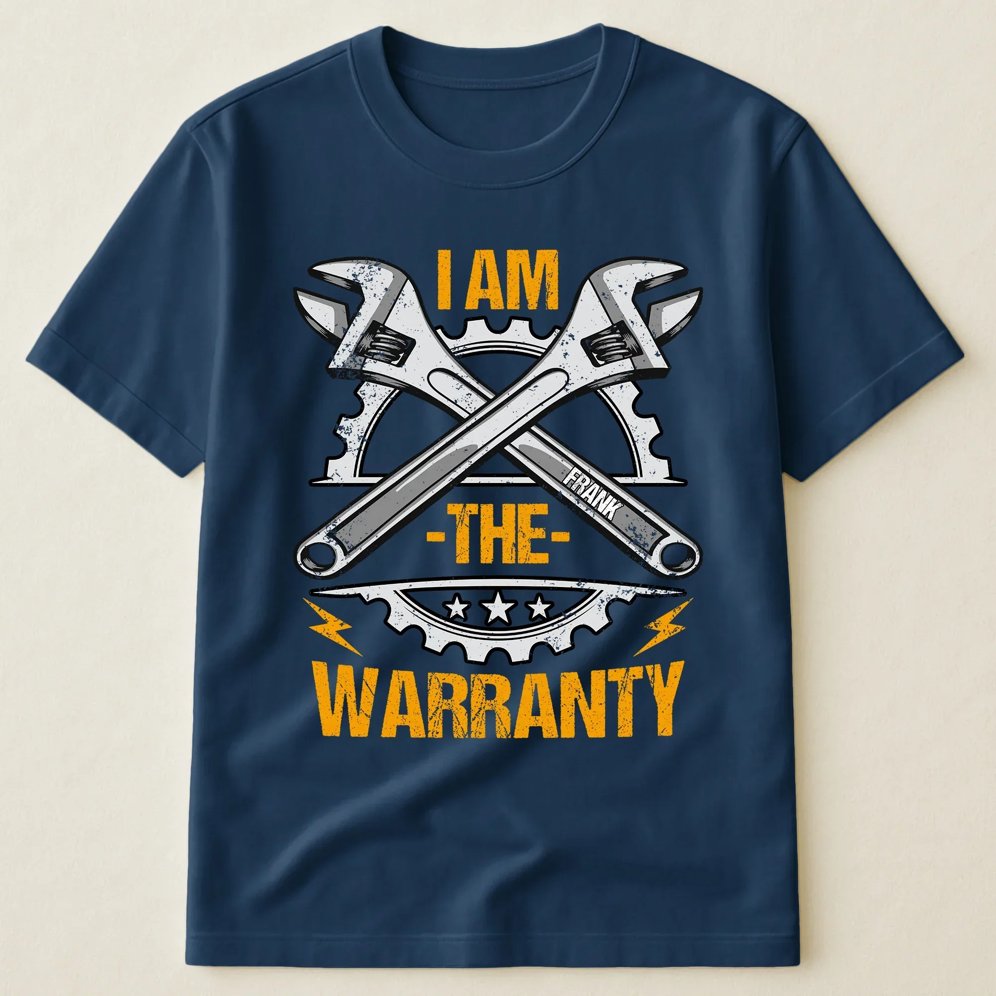 Personalized Classic Tee, I Am The Warranty Wrench Graphic, Unique Gift For Dad & Grandpa - Image 4
