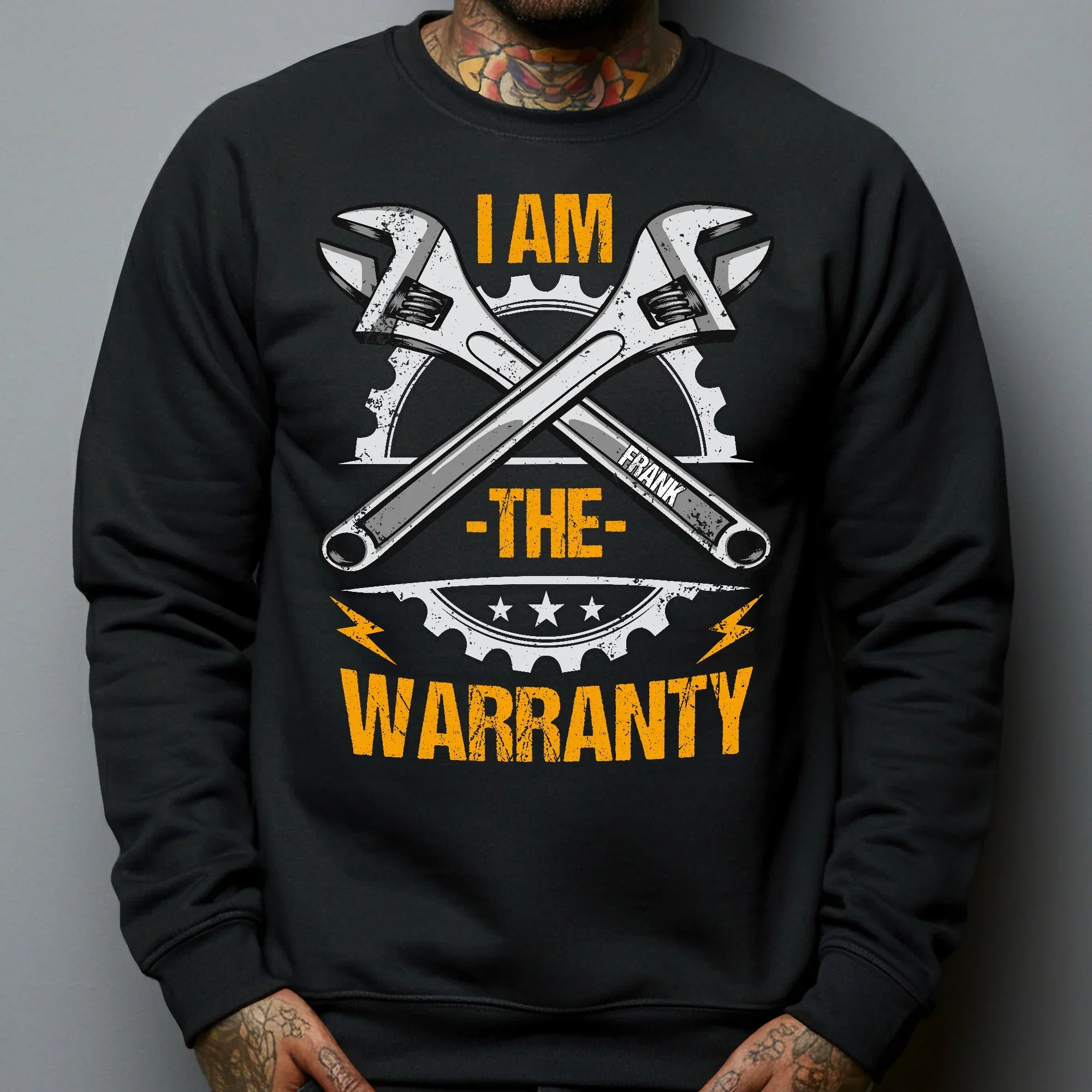 Personalized Classic Tee, I Am The Warranty Wrench Graphic, Unique Gift For Dad & Grandpa - Image 6
