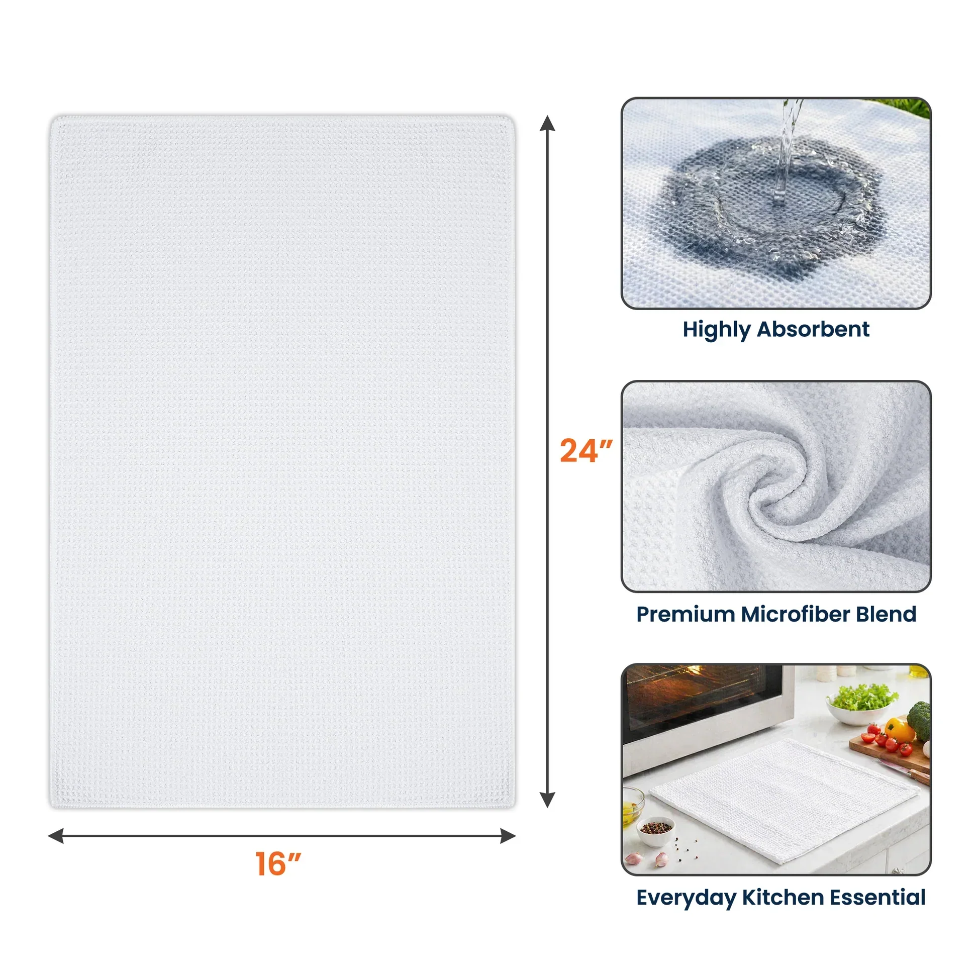 Personalized Purple Birth Flower Kitchen Towel, Made With Love Unique Gift For Her - Image 4