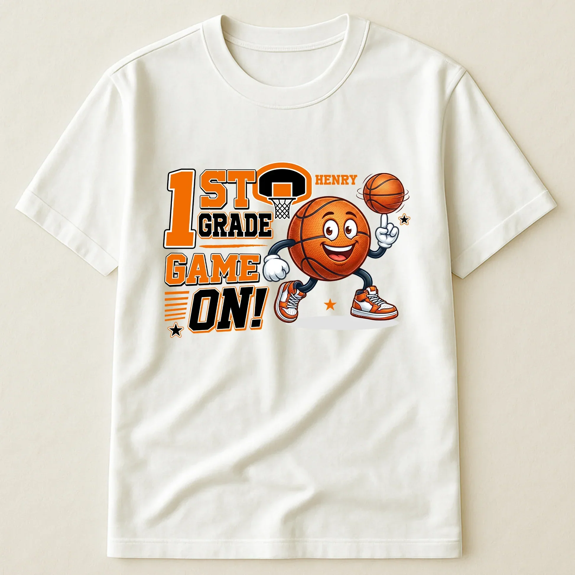 Personalized Youth Tee, Basketball Game On Design for Back to School, Unique Gift for Kids - Image 6
