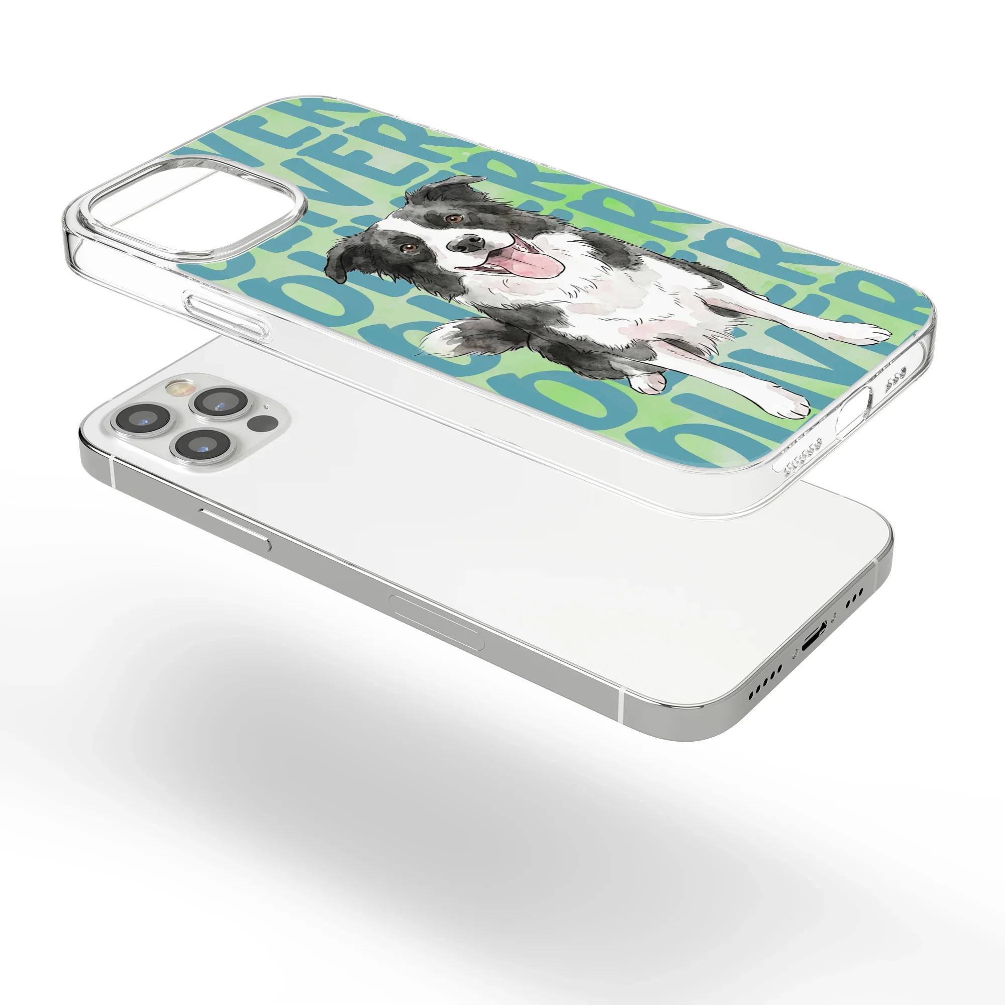 Custom Pet Portrait Clear TPU Phone Case, Personalized Watercolor Style Unique Gift for Dog & Cat Lovers - Image 7