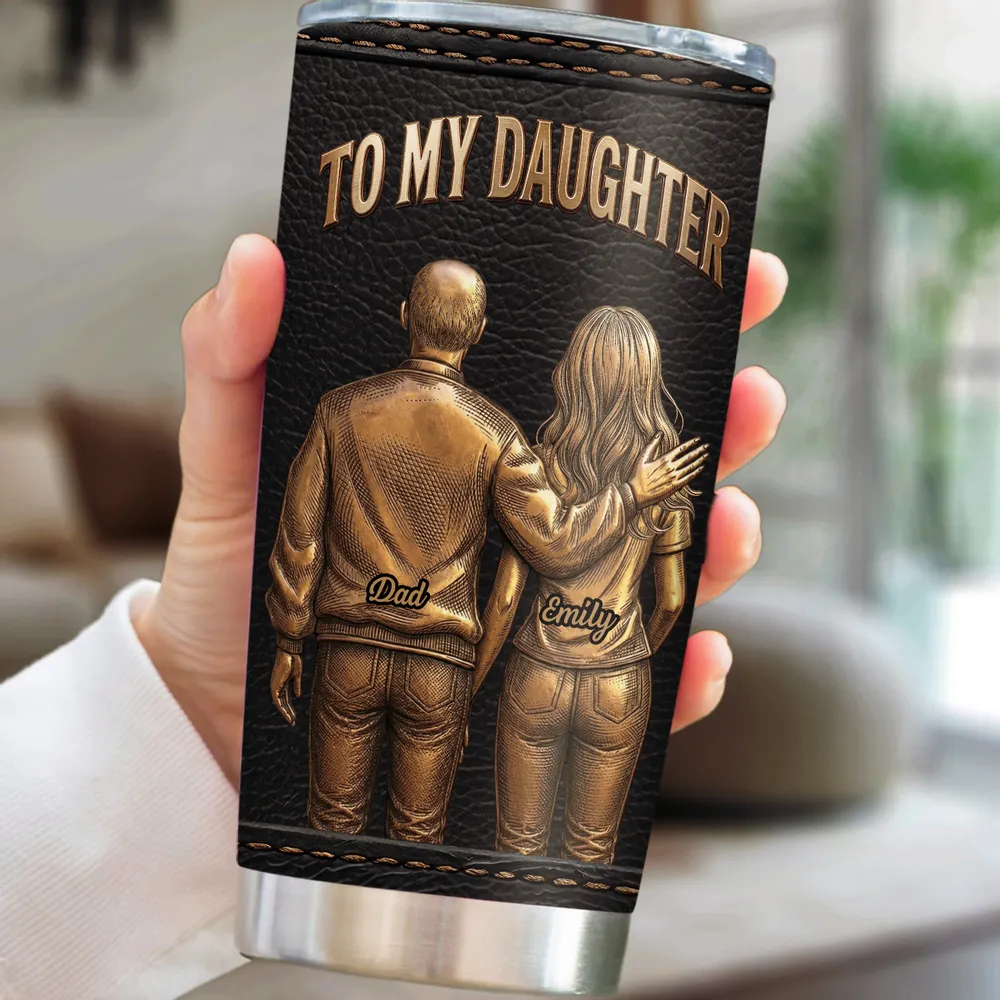 Personalized Insulated Travel Tumbler For Daughter, Unique Creative Gift From Dad - Image 3