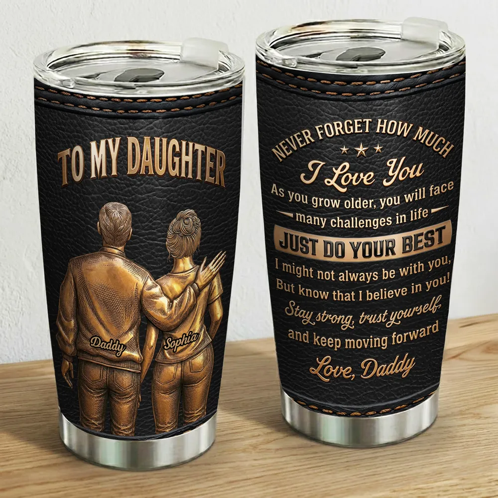 Personalized Insulated Travel Tumbler For Daughter, Unique Creative Gift From Dad - Image 5