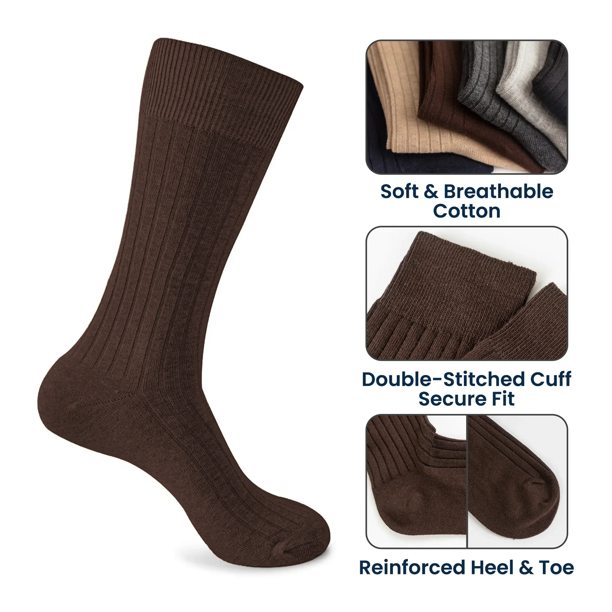 Personalized Embroidered Socks, Monogram Wedding Party Unique Gift for Groomsmen in Dress Shoes - Image 6