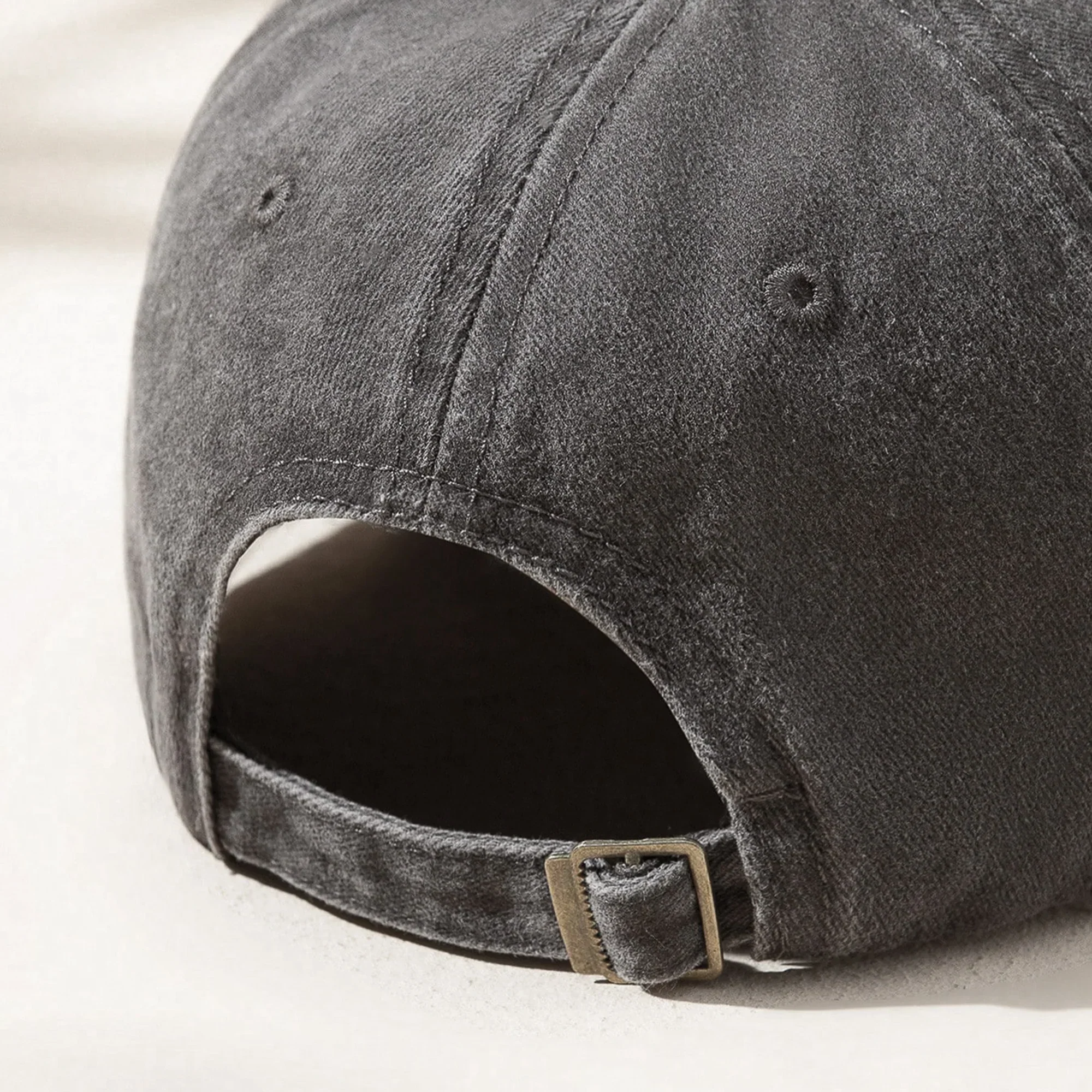 Personalized Washed Denim Baseball Cap, Out Of Breath Hiking Club Sloth, Unique Gift for Hikers - Image 5