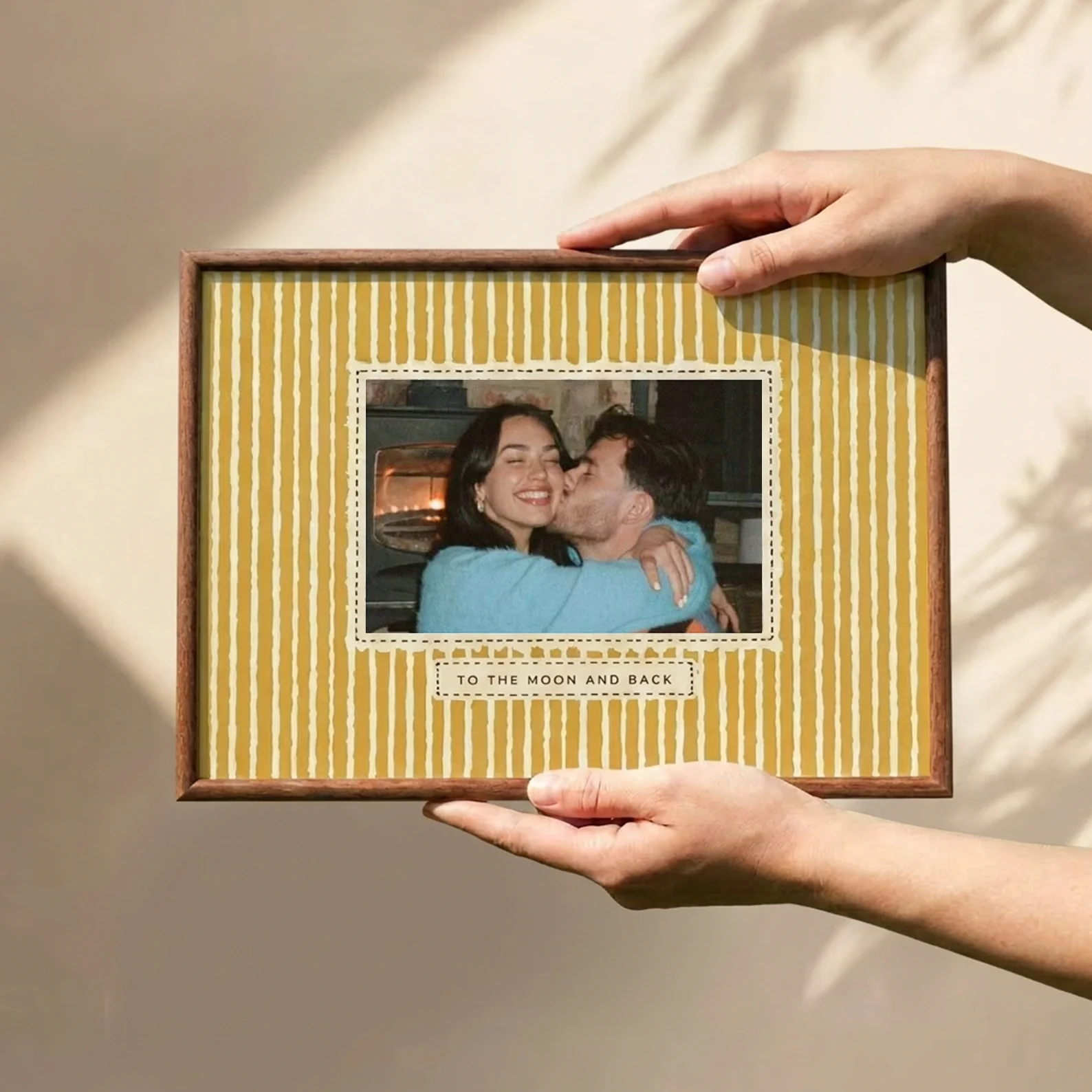 Wooden Photo Frame for Baby Memories, Personalized Family Keepsake and Unique Gift for Home Display
