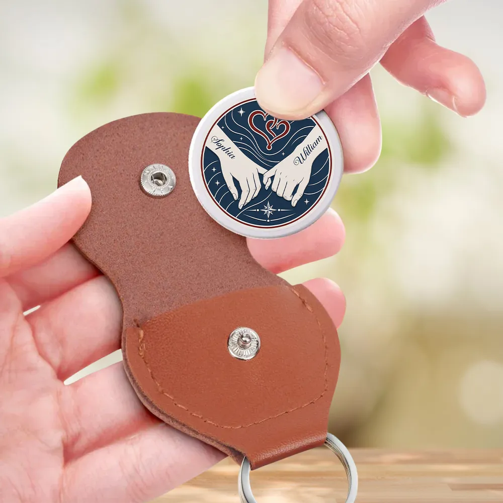 Personalized Pocket Hug with Holding Hands Art, Unique Gift for Husband, Everyday Love Token - Image 3