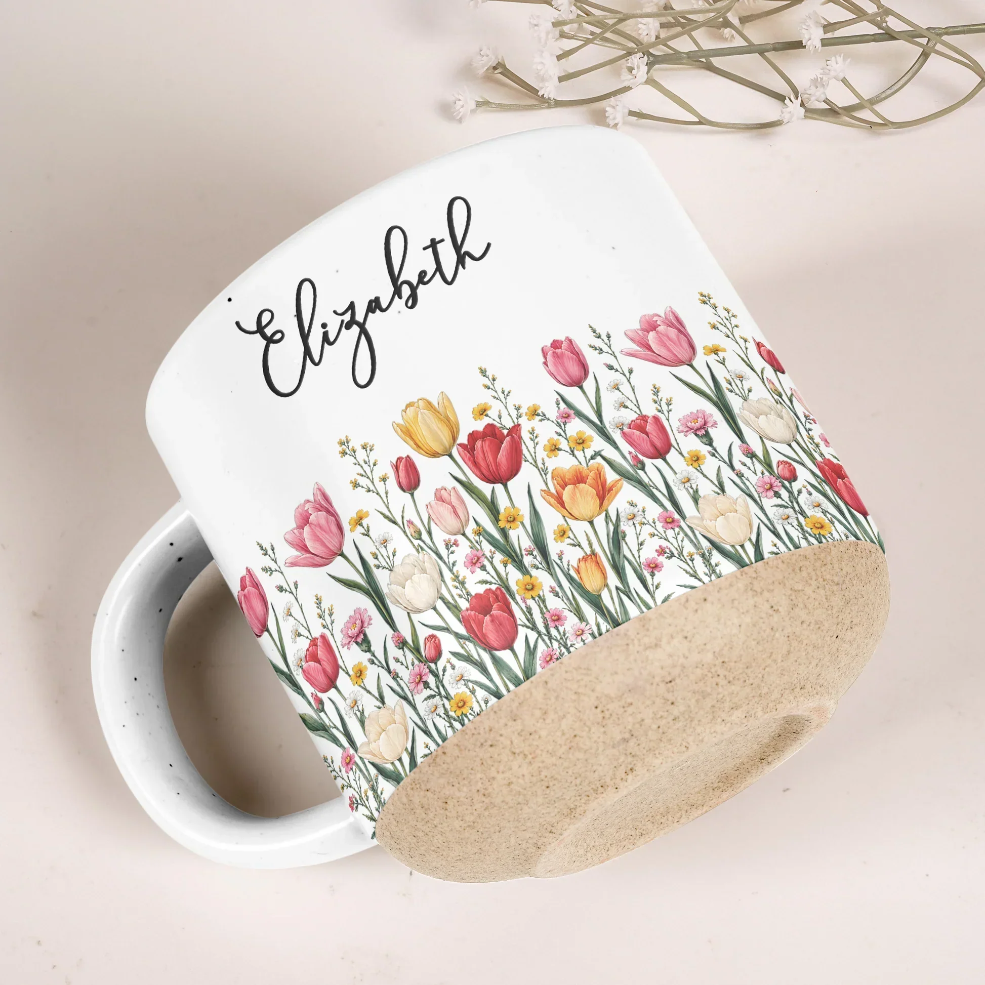 Custom Floral Acrylic Ornament, Personalized Garden Style Design, Unique Gift For Her - Image 4