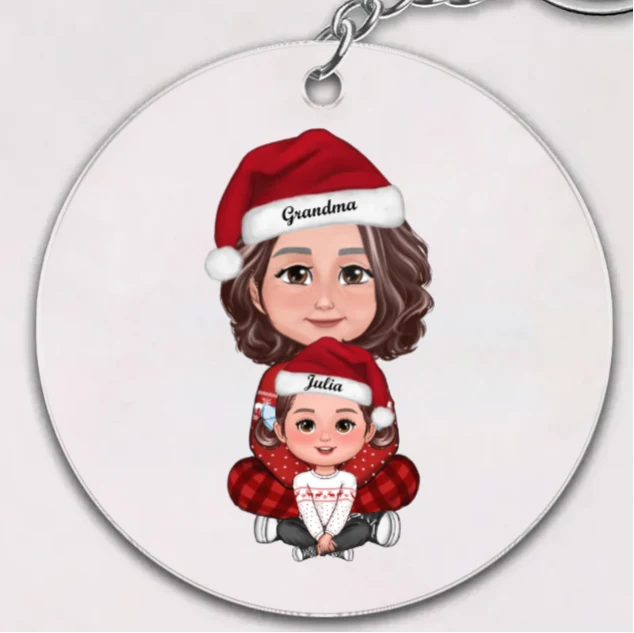 Personalized Grandma and Grandchild Christmas Ornament - Custom Family Gift Keepsake for Holiday Memories - Image 5
