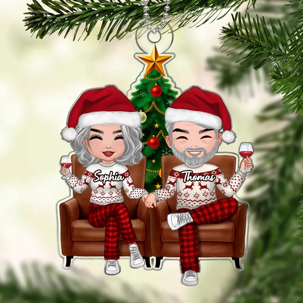 Christmas Gift For Couples - Man Woman - Woman Woman - Man Man Personalized Acrylic Ornament